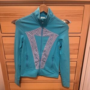 Ivivva Lululemon Define Zip Up Jacket Blue Pink